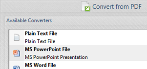 Convert from PDF