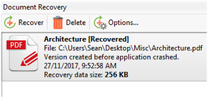 Enable Autosave and Autorecovery
