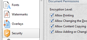 Secure PDF Files